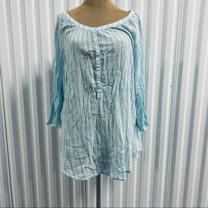 Lane Bryant Pinstriped Henley